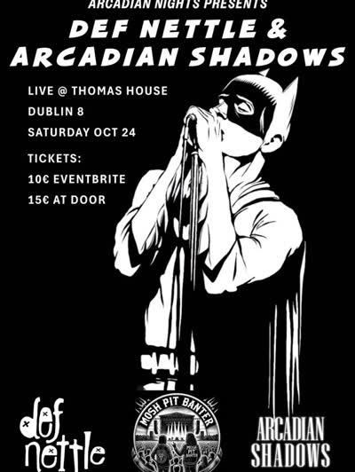 Arcadian Shadows opening for Def Nettle at Thomas House