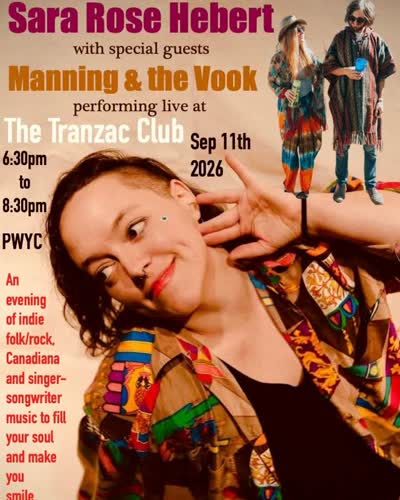 Sara Rose Hebert with special guests Manning & the Vook performing live