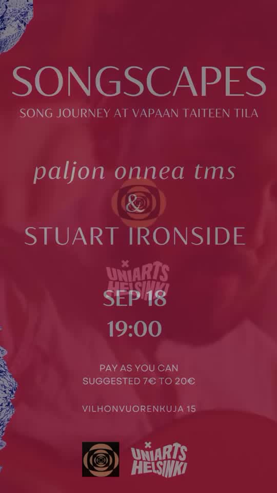 SONGSCAPES: Song Journey at Vapaan Taiteen Tila