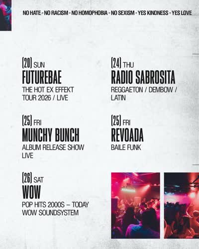 LIVE PERFORMANCE SCHEDULE 2026