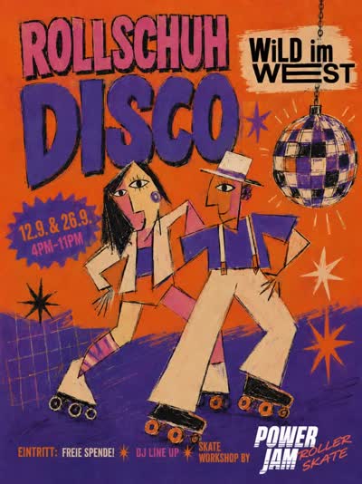 Rollschuh Disco Wild im West