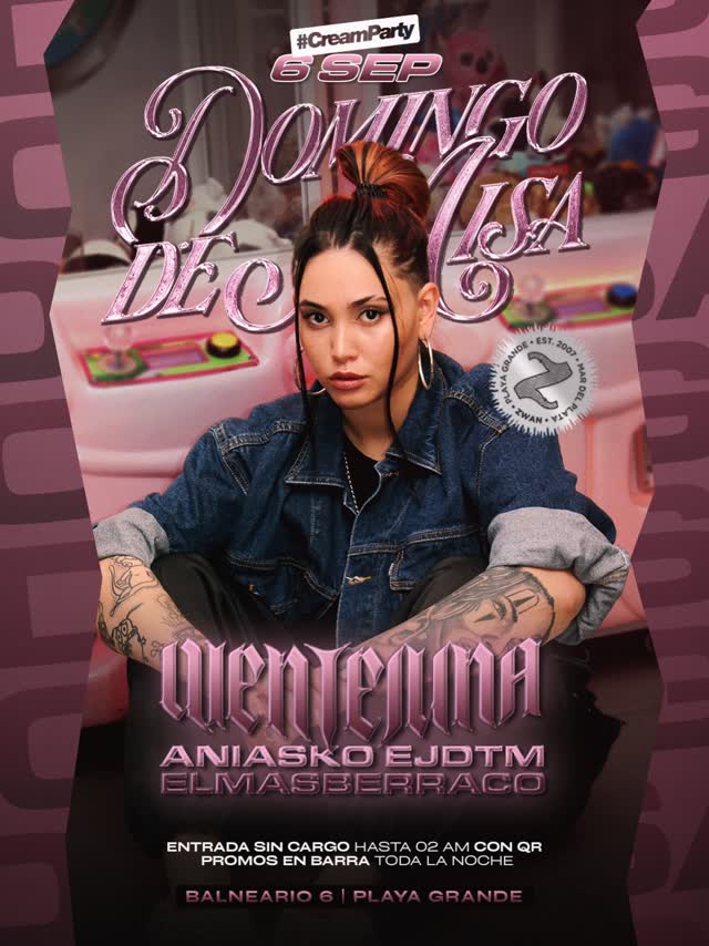 LA MISA DE ESTE DOMINGO VIENE CON INVITADA. EN VIVO EN CREAM PARTY