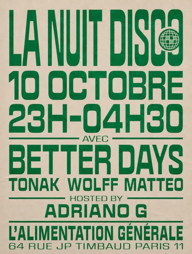 La Nuit Disco w/ @betterdaysparis