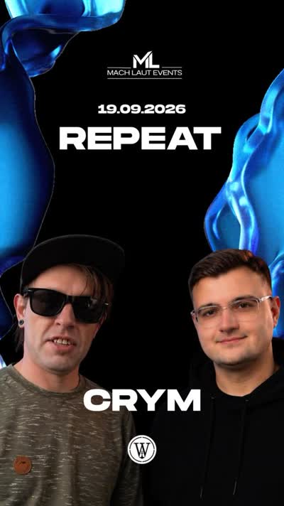 Neu gefunden, frisch formiert und bereit für die Werkstatt! CRYM ist ein neu entstandenes Duo, das mit treibendem Techno für ordentlich Druck auf dem Dancefloor sorgt. Be ready. CRYM is coming.