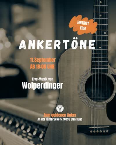 Am 11.09. ab 18 Uhr sind @wolperdinger_streetteam live bei uns im Biergarten!
