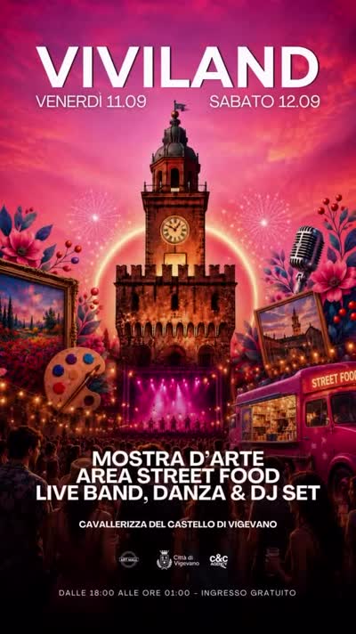 VIVILAND - Mostra d'Arte, Area Street Food, Live Band, Danza & DJ Set