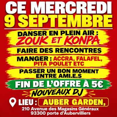 Danser en plein air : Zouk et Konpa