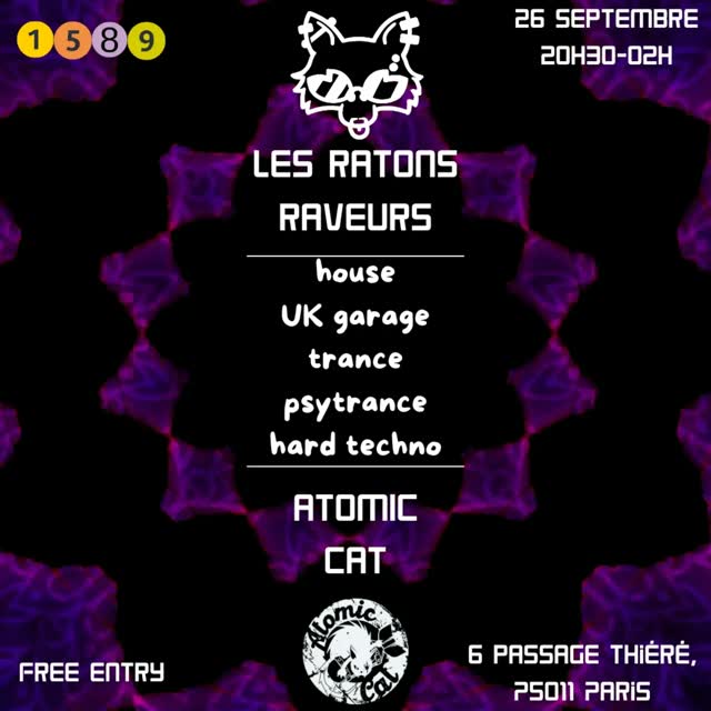 Les Ratons Raveurs @ Atomic Cat