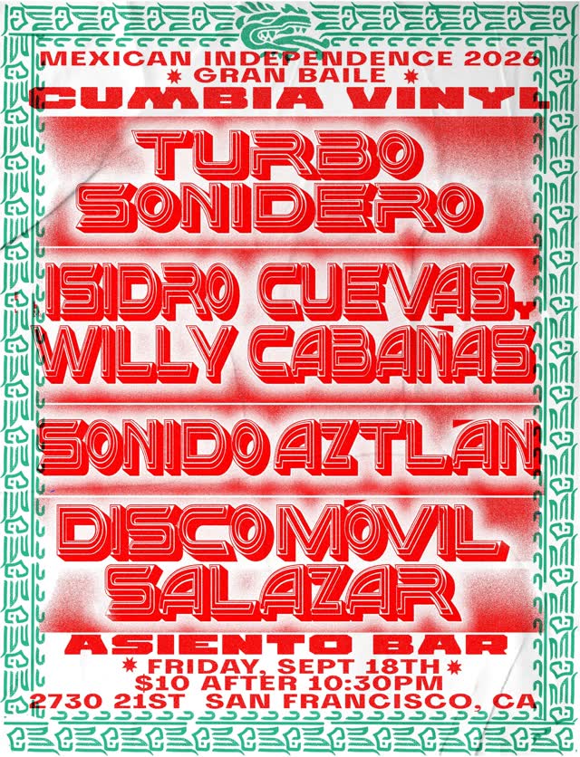 CUMBIA VINYL NIGHT: WEEK OF MEXICAN INDEPENDENCE DAY