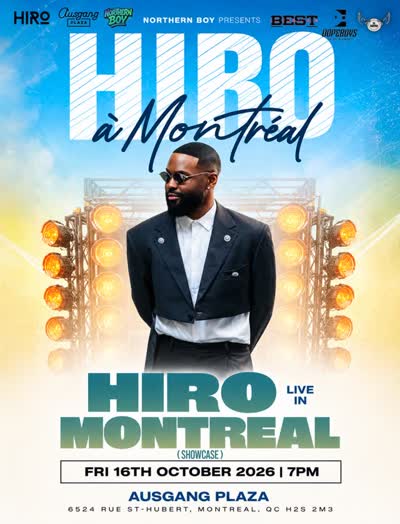 Montréal, vous êtes prêts ? - Hiro Live at Ausgang Plaza