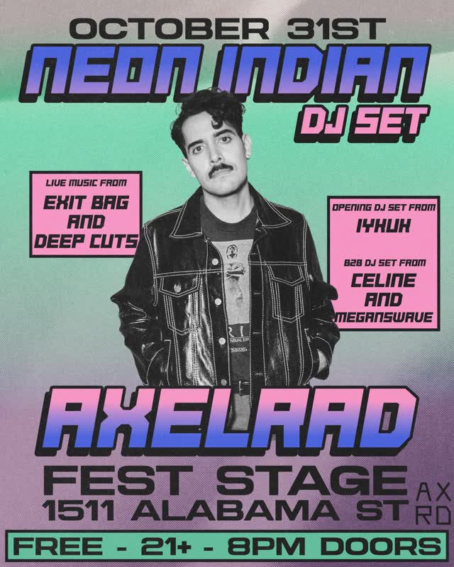 FULL LINEUP FOR FEST STAGE ON HALLOWEEN