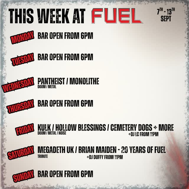 Happy birthday to us! Come and celebrate 20 years of FUEL with us this week!