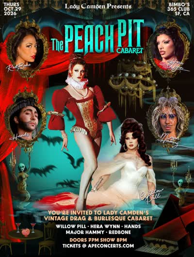 The Peach Pit Cabaret returns on 10/29 with @willowpillqueen!!