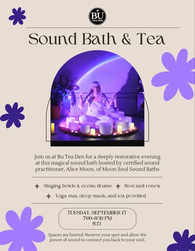 Sound Bath + Tea with Alice Moon