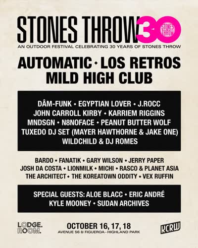 Stonesthrow 30th Anniversary Festival
