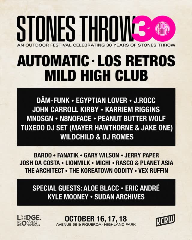 Stonesthrow 30th Anniversary Festival