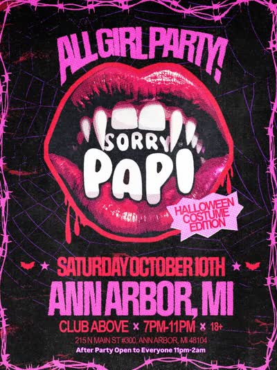 SORRY PAPI: The Largest ALL-GIRL Party is going on a HALLOWEEN TOUR