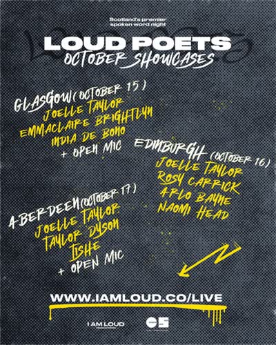 Loud Poets Showcases October Tour