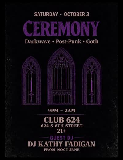 A little piece of Philly goth history joins us at ceremony.