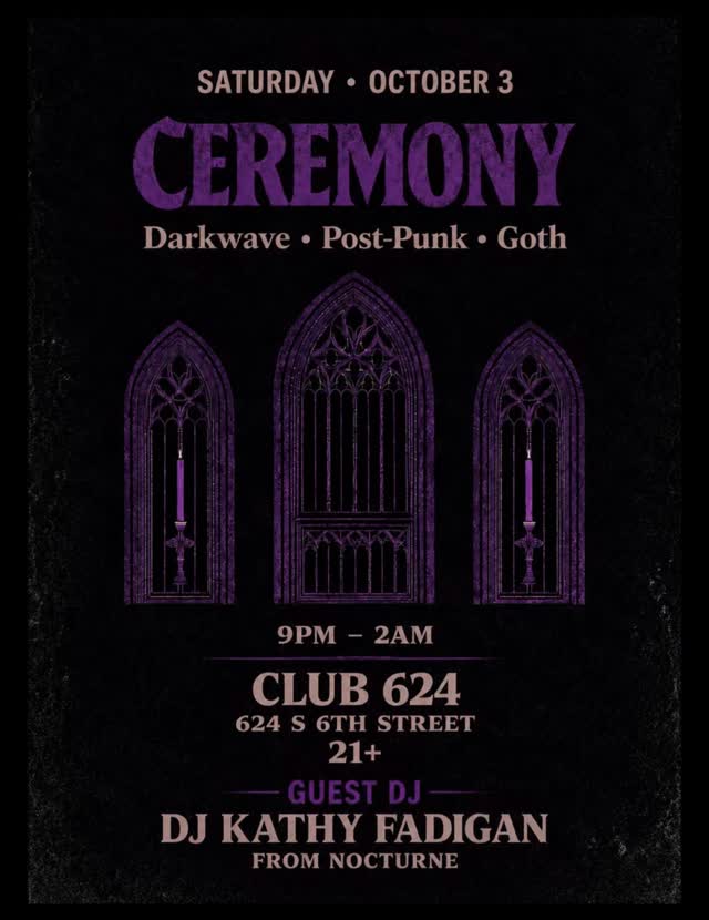 A little piece of Philly goth history joins us at ceremony.