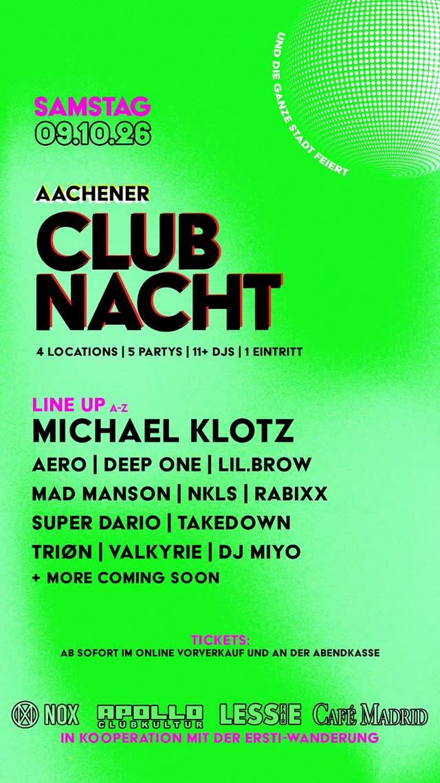 Die Aachener Clubnacht