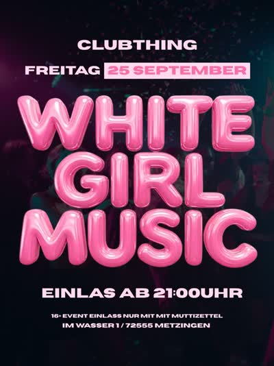 White Girl Music Party