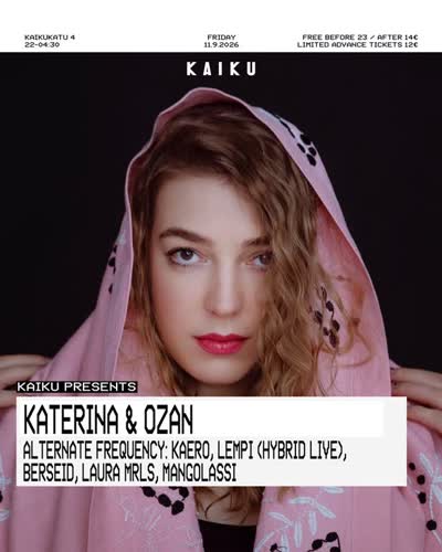 FRI 11/9 - Katerina & Ozan + Alternate Frequency