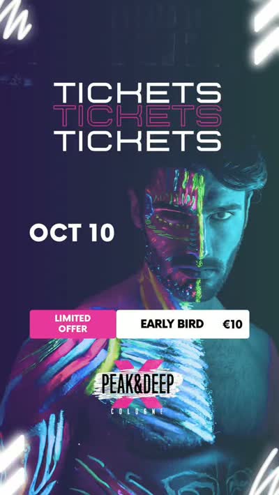 The PEAK&DEEP October 10th tickets are officially on sale from today.