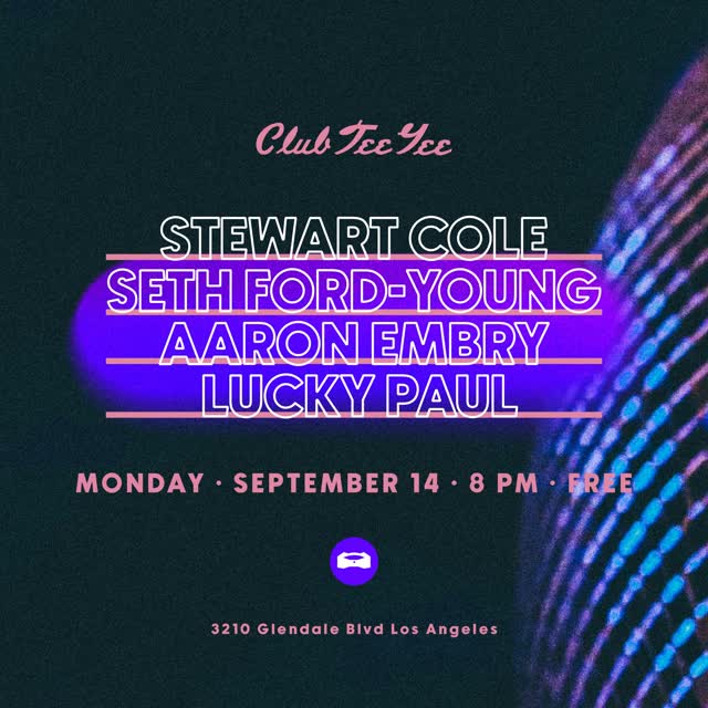 @pico_cole @sethfordyoung @erroneousambergris @luckypauls making sounds together at @clubteegee on Monday night