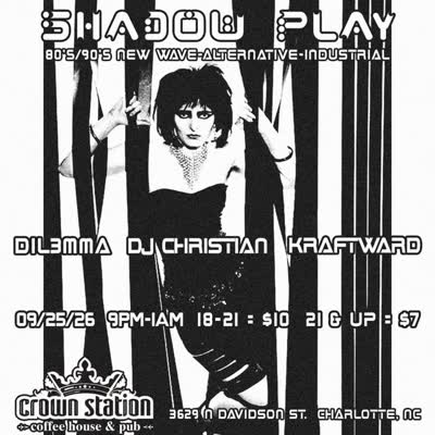 SHADOW PLAY - the Queen City's favorite 80's/90's dance party!
