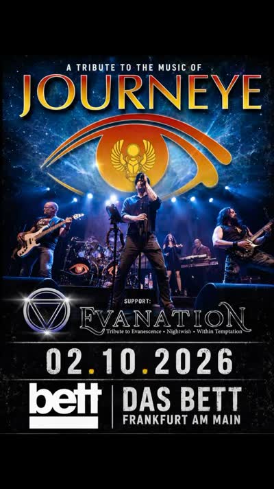 DAS BETT in Frankfurt gerockt! - Tribute to Journey & Evanescence/Nightwish/Within Temptation