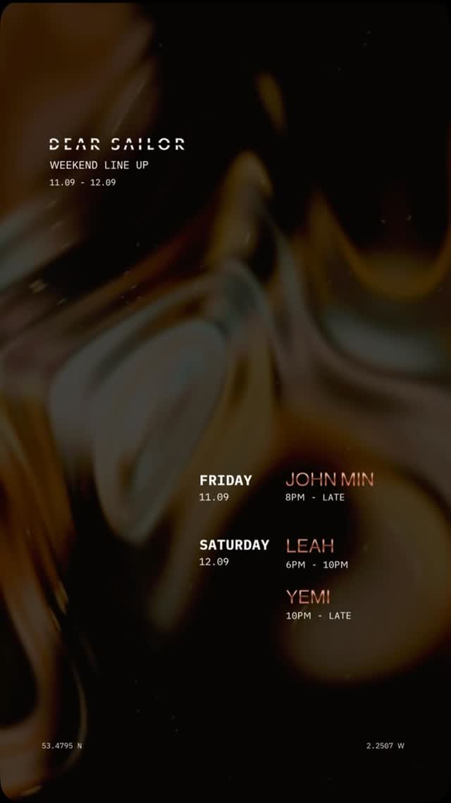 WEEKEND LINE UP