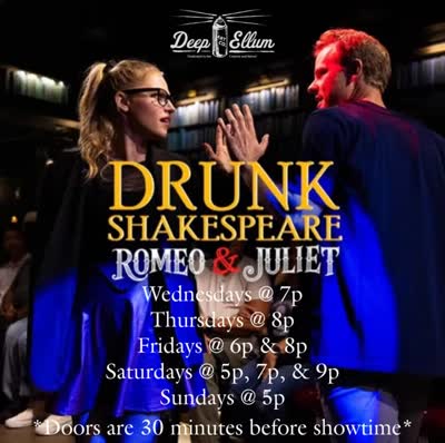 Don’t sleep on @drunkshakespeare at ArtCo through Sunday, October 4