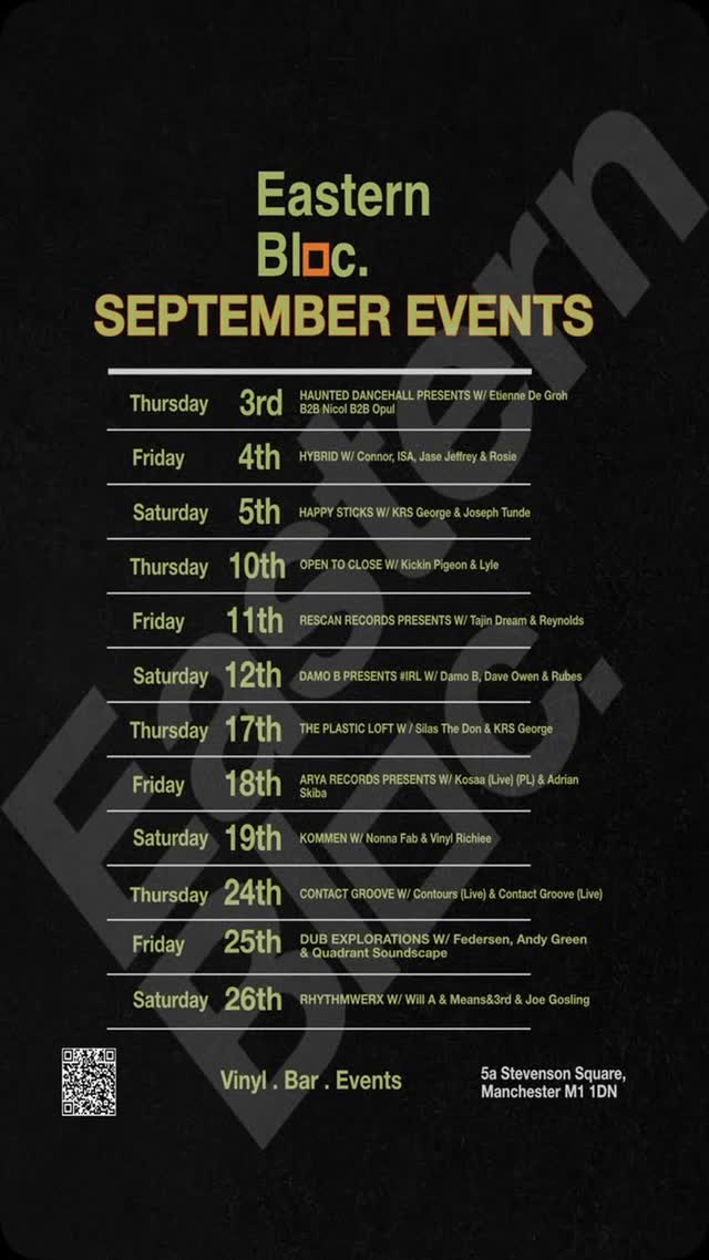 Our event listings for September