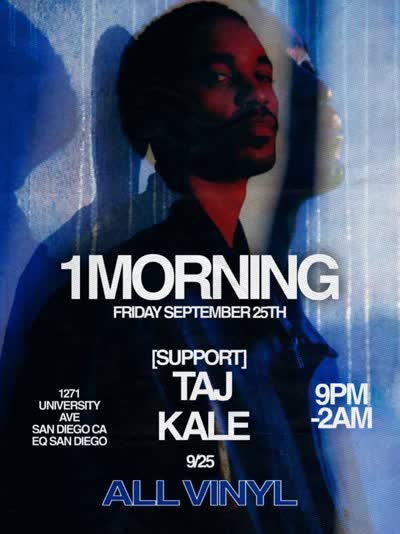 Friday, 9/25 we bring you a uniquely curated all-vinyl experience, featuring a closing headlining set from Los Angeles techno artist @1morning_