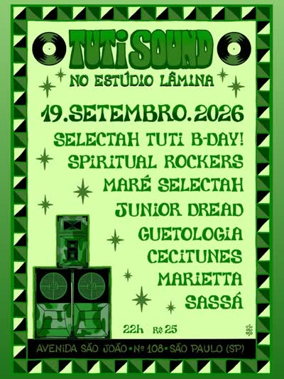 Tuti Sound System na Estudio Lamina