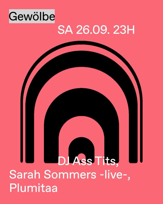 Klubnacht w/ DJ Ass Tits, Sarah Sommers -live-, Plumitaa