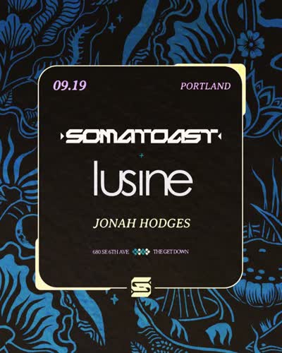 @lusine_music (ft. live drums) & @somatoasted co-headline The Get Down in Portland, OR next weekend on Sat. September 19th with @jonahodges!