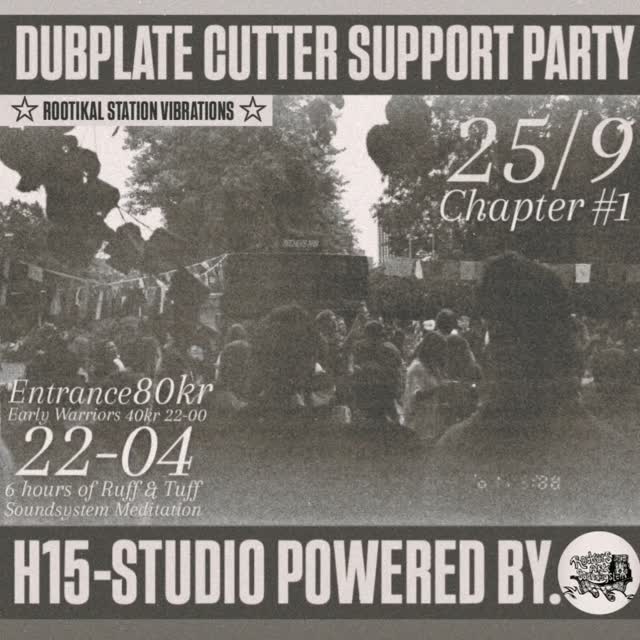 DUBPLATE CUTTER SUPPORT PARTY Chapter #1