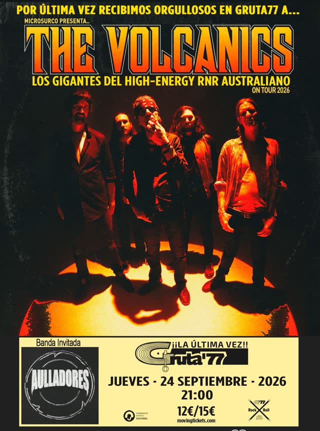 The Volcanics & Aulladores Concert at Gruta77