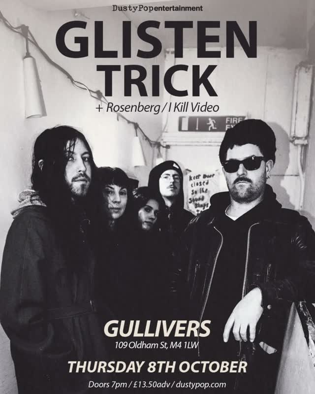 Rosenberg and I Kill Video are joining Glisten Trick at Gulliver's