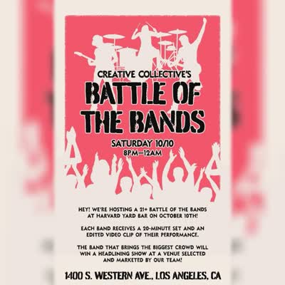 BATTLE OF THE BANDS — LOS ANGELES!
