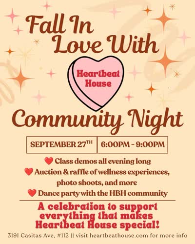 Fall In Love With Heartbeat House Community Night
