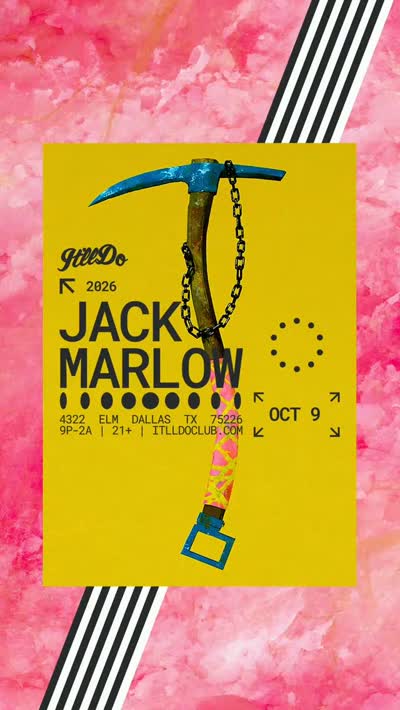 @jackmarloww Friday 10.9.26 // Advance Tickets On Sale Now