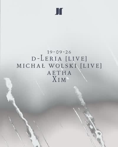 SAT 19—09 The night will unfold through two live sets from artists known for their technical mastery and fearless sound design.