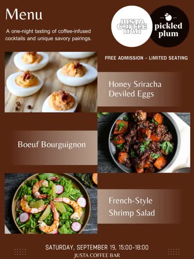 Coffee Cocktails × Savory Dishes Party