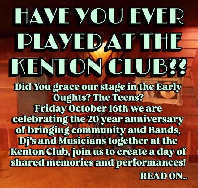 OPEN CALL TO THE BANDS OF GIGS PAST! - 20 year anniversary celebration