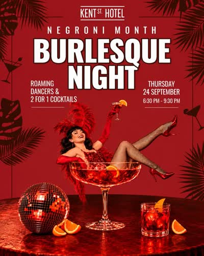 Negroni Month Burlesque Night