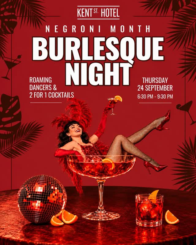 Negroni Month Burlesque Night