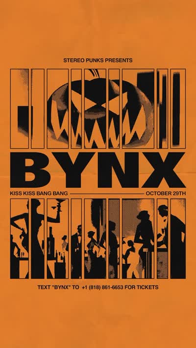 BYNX at Kiss Kiss Bang Bang for Halloween week